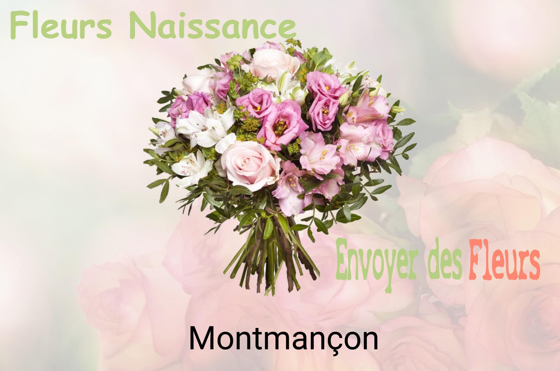Bouquet de fleurs de naissance livré à Montmançon